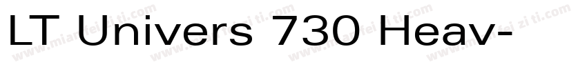 LT Univers 730 Heav字体转换